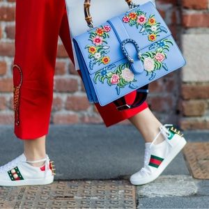 Gucci Women’s Ace Studded Leather Sneakers